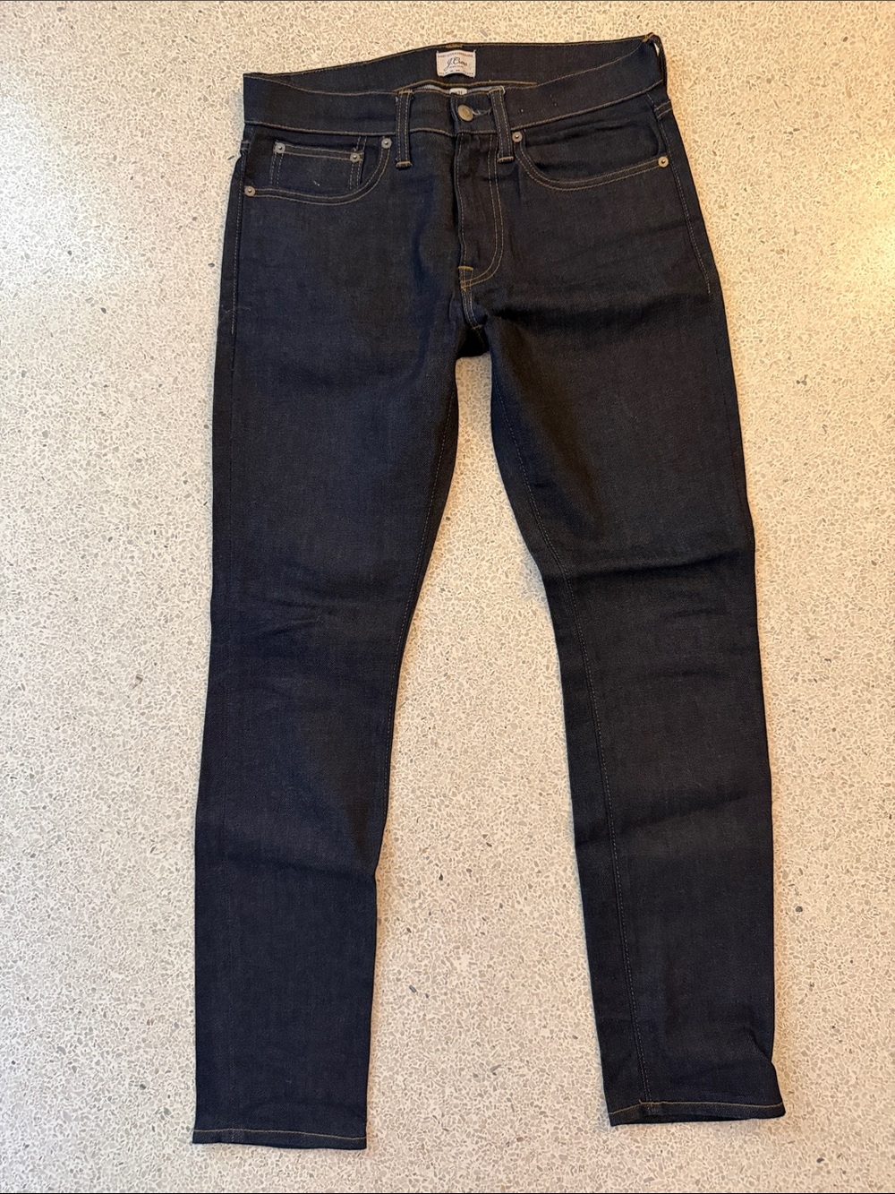 J. Crew 250 Dark Raw Indigo Japanese Kurabo Slim Men's Jeans 31 x 30
